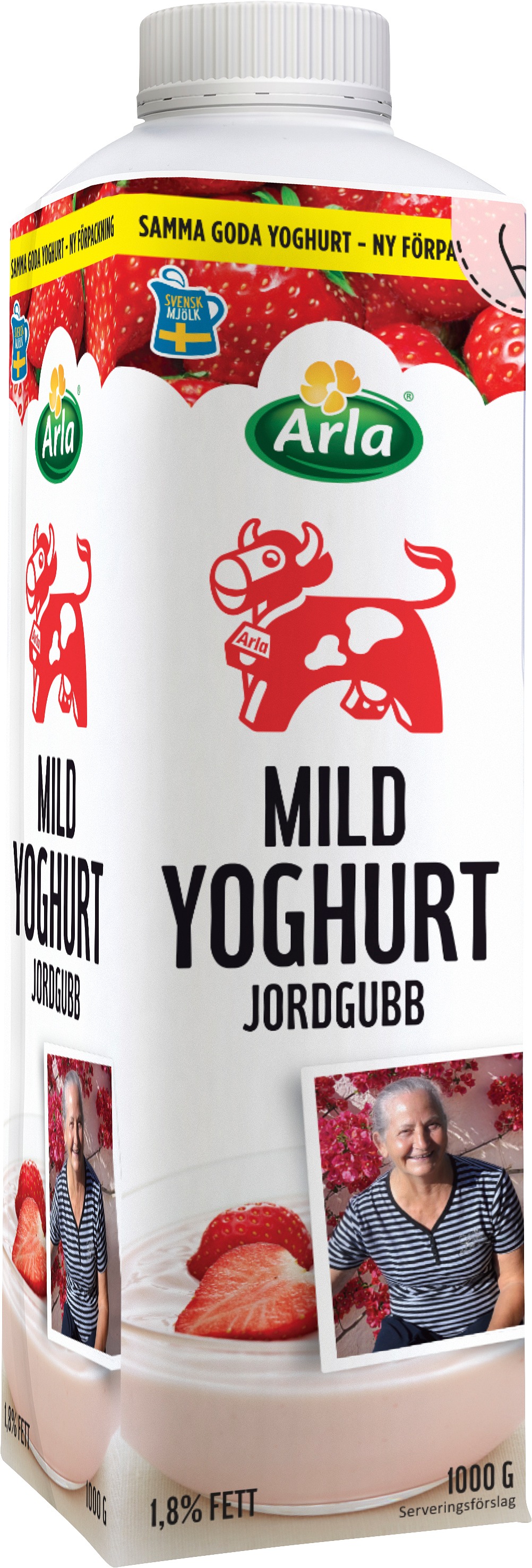 Mild yoghurt jordgubb 1,8 