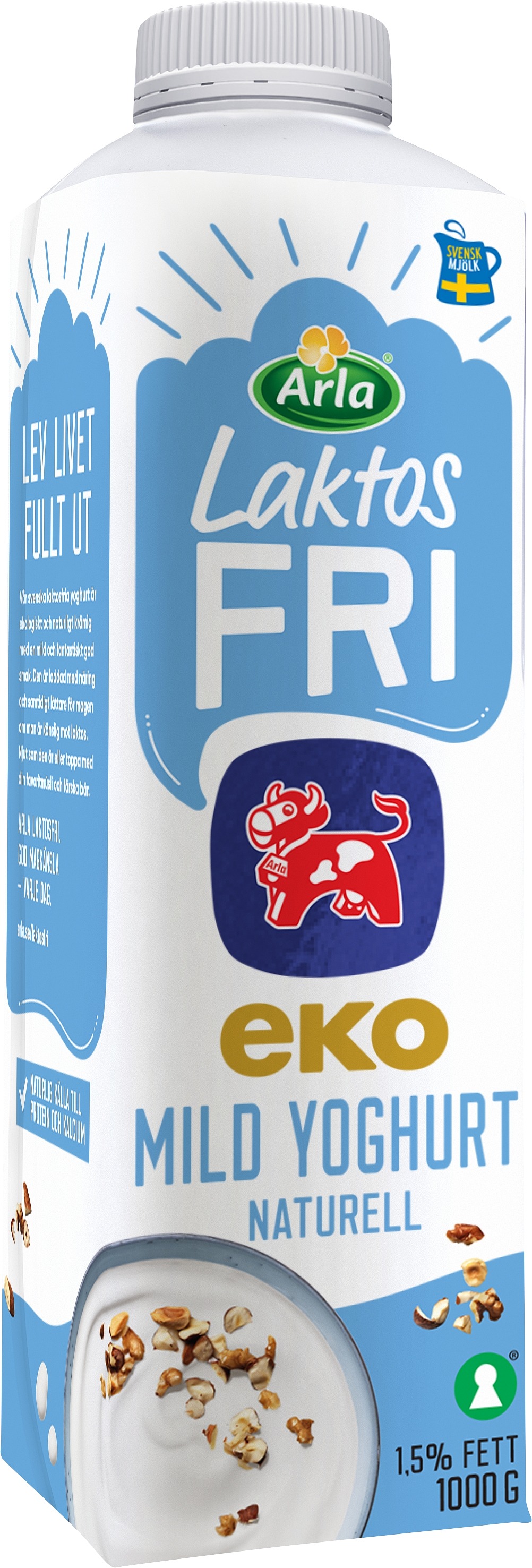 Laktosfri eko mild yoghurt naturell