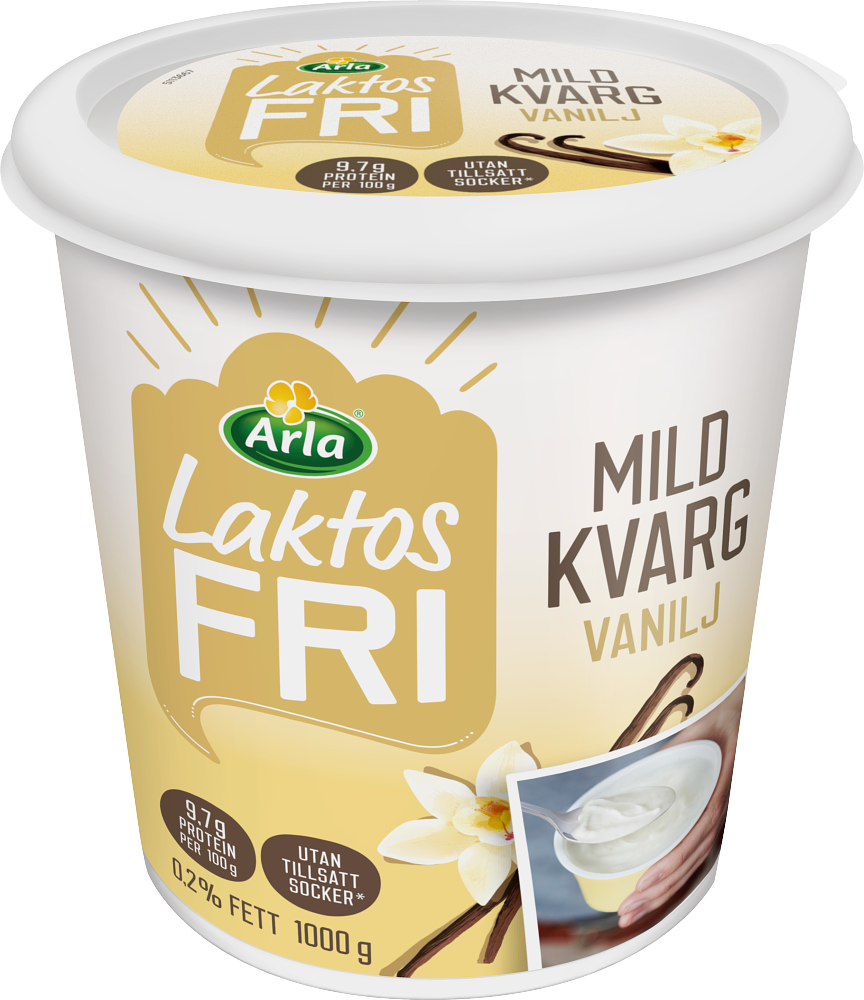 Arla® Laktosfri Mild Kvarg Vanilj 1000 G | Arla