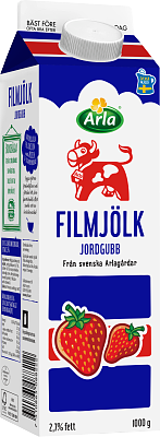 Arla Ko® Filmjölk jordgubb 2,7% 1000 g