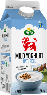 Arla Ko® Mild yoghurt naturell 3% 1500 g