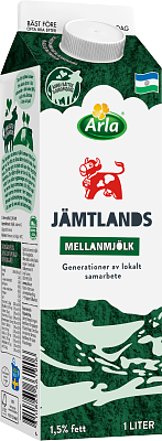 Arla Ko® Jämtlandsmellanmjölk 1,5% 1 l