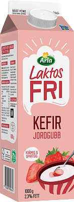 Arla® Laktosfri Kefir Jordgubb 2,3% 1000 g