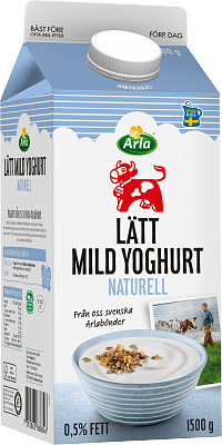 Arla Ko® Mild yoghurt lätt naturell 0,5% 1500 g