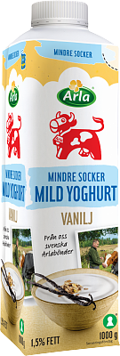 Arla Ko® Lättsockrad mild vaniljyoghurt 1,5% 1000 g