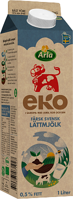 Arla Ko® Ekologisk Ekologisk färsk lättmjölk 0,5% 1 l
