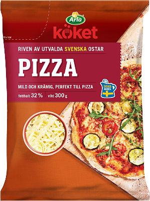 Arla Köket® Riven ost pizza 32% 300 g