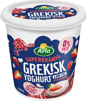 Arla® Grekisk yoghurt jordgubb 0,2% 1000 g