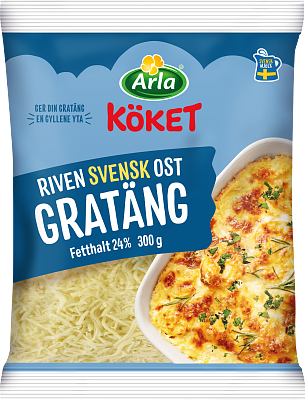 Arla Köket® Riven ost gratäng 24% 300 g