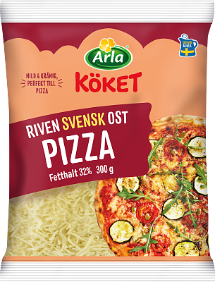 Arla Köket® Riven ost pizza 32% 300 g