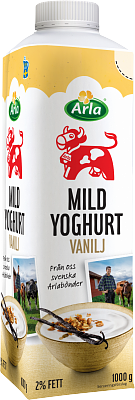 Arla Ko® Mild yoghurt vanilj 2% 1000 g