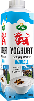 Arla Ko® Yoghurt naturell 3% 1000 g