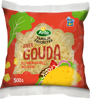Arla® Familjefav Svensk Gouda riven ost 500 g