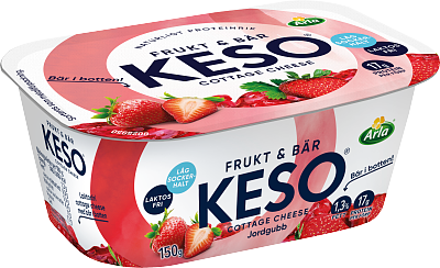 KESO® Cottage ch F&B jordgubb 1,3% 150 g