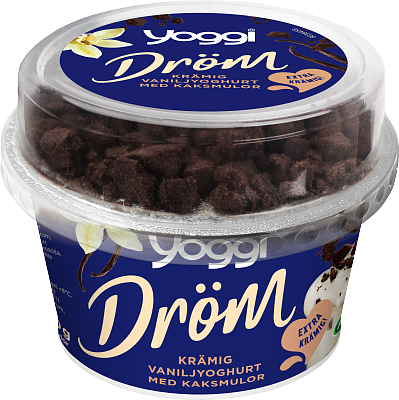 Yoggi® Dröm topcup vanilj & kaksmulor 200 g