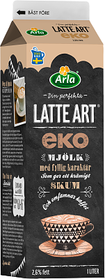 Arla® Latte Art® ekologisk mjölk 2,6% 1 l
