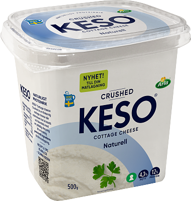 KESO® Cottage cheese crushed 4,3% 500 g