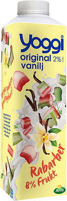 Yoggi® Original yoghurt rabarber & vanilj 1000 g