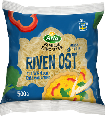 Arla® Familjefav Svensk riven ost 500 g
