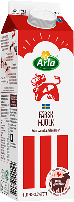 Arla Ko® Färsk standardmjölk 3,0% 1 l