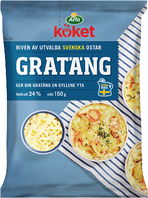 Arla Köket® Riven ost gratäng 24% 150 g