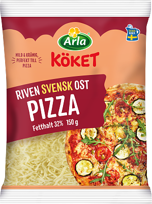 Arla Köket® Riven ost pizza 32% 150 g