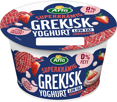 Arla® Grekisk yoghurt jordgubb 0,2% 200 g