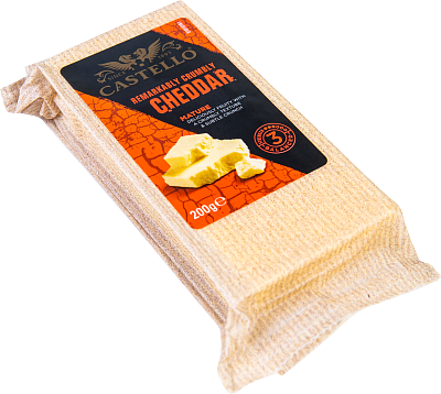 Castello® Mature cheddar lagrad hårdost 200 g