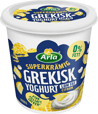 Arla® Grekisk yoghurt citron 0,2% 1000 g
