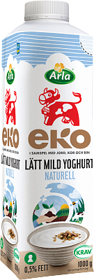 Arla Ko® Ekologisk Eko mild yoghurt lätt naturell 0,5% 1000 g