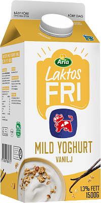 Arla Ko® Laktosfri mild yoghurt vanilj 1,3% 1500 g