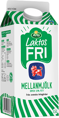 Arla Ko® Laktosfri mellanmjölkdryck 1,5% 1.5 l
