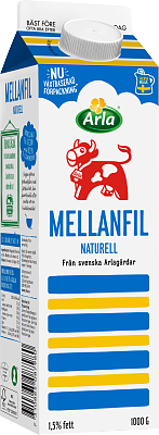 Arla Ko® Mellanfil 1,5% 1000 g