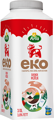 Arla Ko® Ekologisk Standardmjölk 3,0% 3 dl