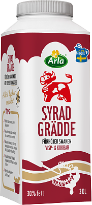 Arla Ko® Syrad grädde 30% 3 dl