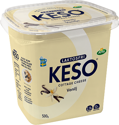 KESO® Laktosfri cottage chees vanilj 2,9% 500 g