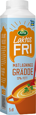 Arla® Laktosfri matlagningsgrädde 13% 5 dl