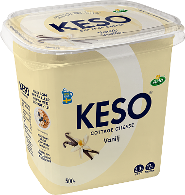 KESO® Cottage cheese vanilj 2,9% 500 g