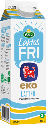 Arla Ko® Ekologisk Laktosfri ekologisk lättfil 0,5% 1000 g