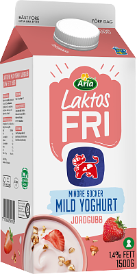 Arla Ko® LF Mild yog jordg lättsockr 1,4% 1500 g